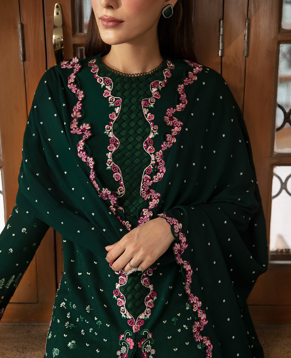 Republic Womenswear | Rosalee Winter 24 | D7 (Maia) M Deep Green Karandi