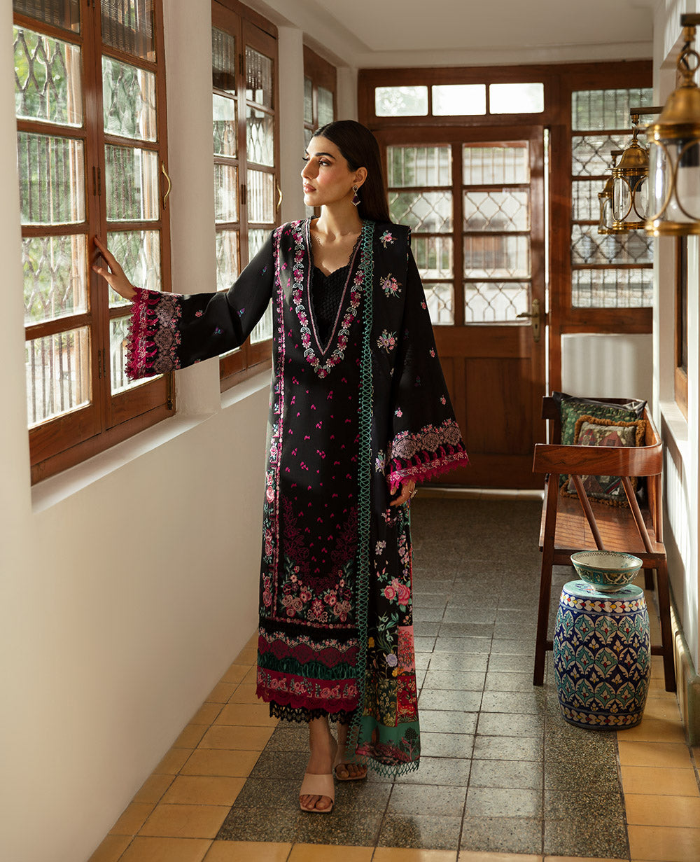Republic Womenswear | Rosalee Winter 24 | D10 (Kian) XS Black Khaddar