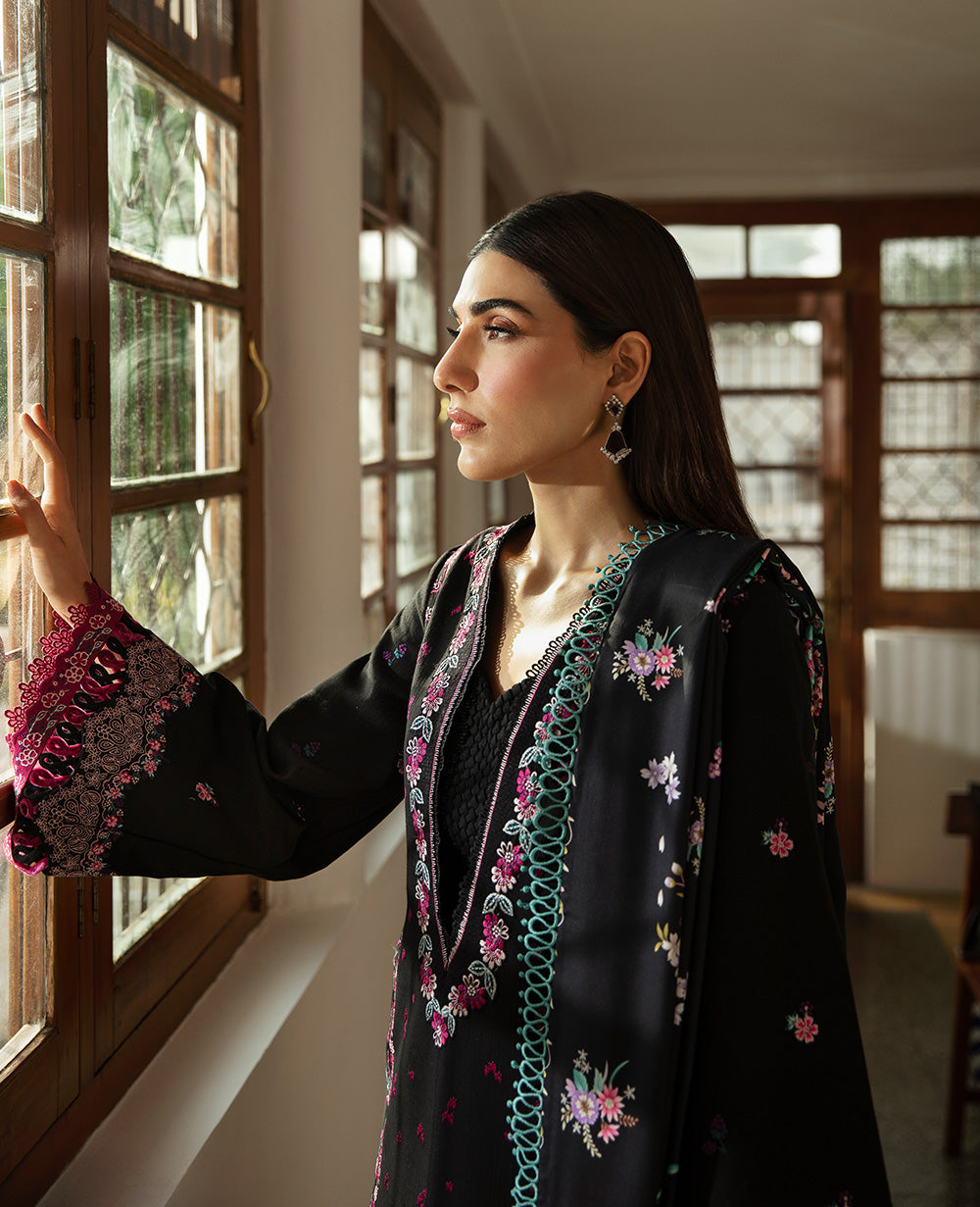 Republic Womenswear | Rosalee Winter 24 | D10 (Kian) S Black Khaddar
