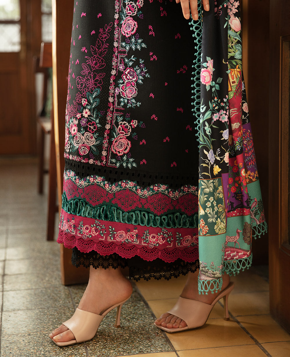 Republic Womenswear | Rosalee Winter 24 | D10 (Kian) L Black Khaddar