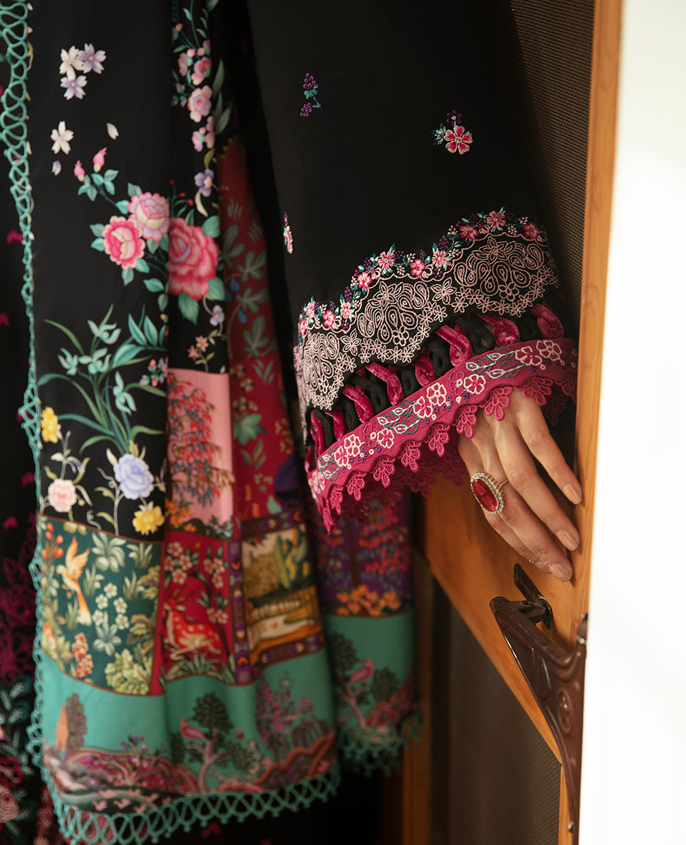 Republic Womenswear | Rosalee Winter 24 | D10 (Kian) M Black Khaddar