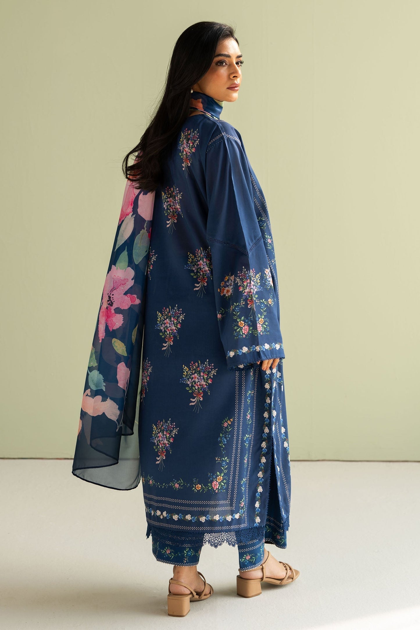 Zara Shahjahan | Coco Prints 25 | Ria-3B S Navy Blue Lawn