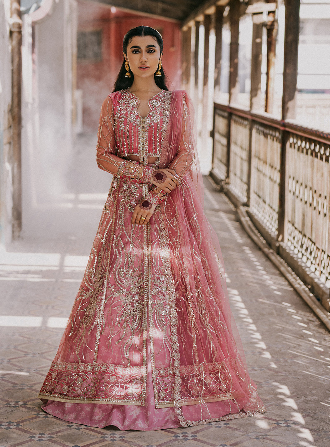 Roheenaz | Pehli Si Muhabbat Wedding Collection | Ulfat XS Pink Net