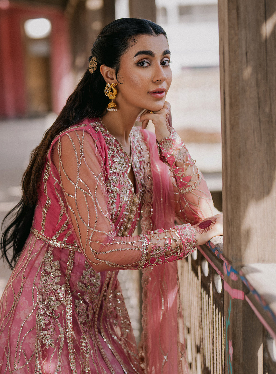 Roheenaz | Pehli Si Muhabbat Wedding Collection | Ulfat L Pink Net