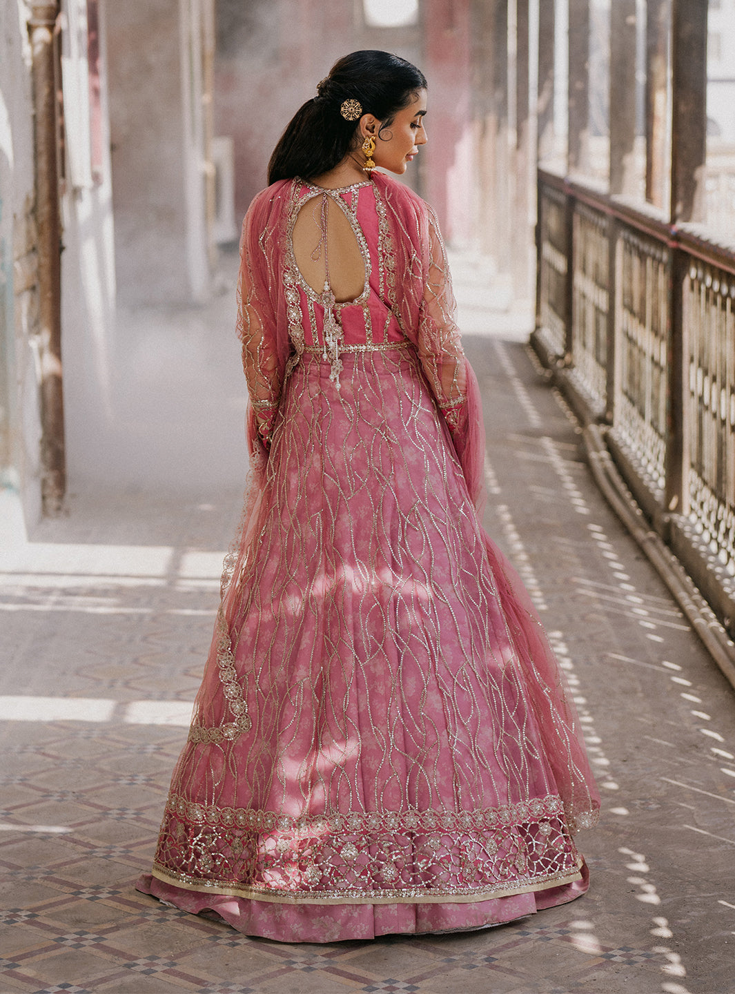 Roheenaz | Pehli Si Muhabbat Wedding Collection | Ulfat S Pink Net