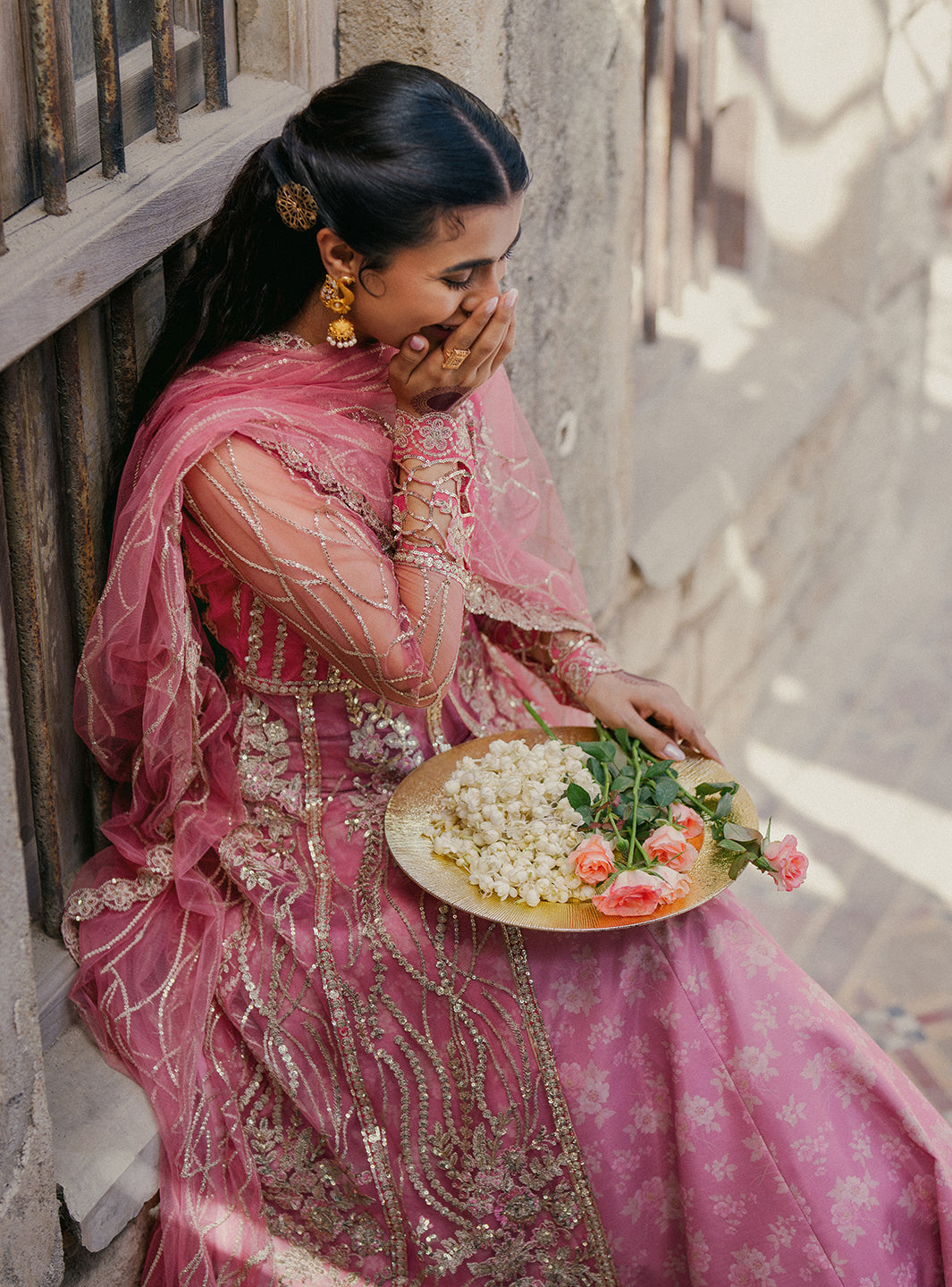 Roheenaz | Pehli Si Muhabbat Wedding Collection | Ulfat XL Pink Net