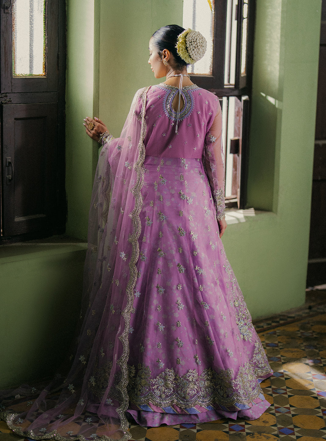 Roheenaz | Pehli Si Muhabbat Wedding Collection | Maha S Lilac Net