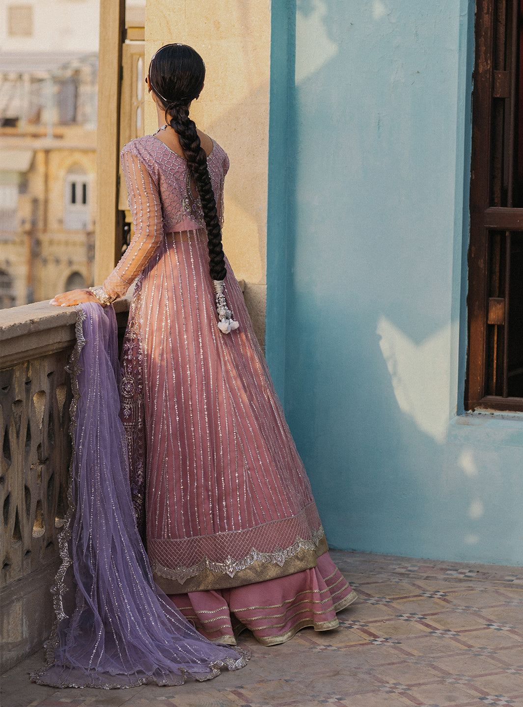 Roheenaz | Pehli Si Muhabbat Wedding Collection | Amyra S Net Lilac