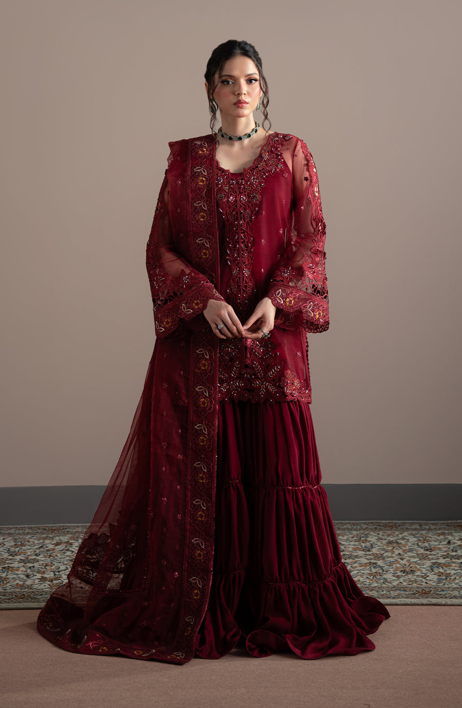 Fabiha Fatima | Elvin Pret Wear | RUBEIA - Pakistani Designer Dress - by Fabiha Fatima - Type : Ladies Clothes - 100% Original at Saira Sultan