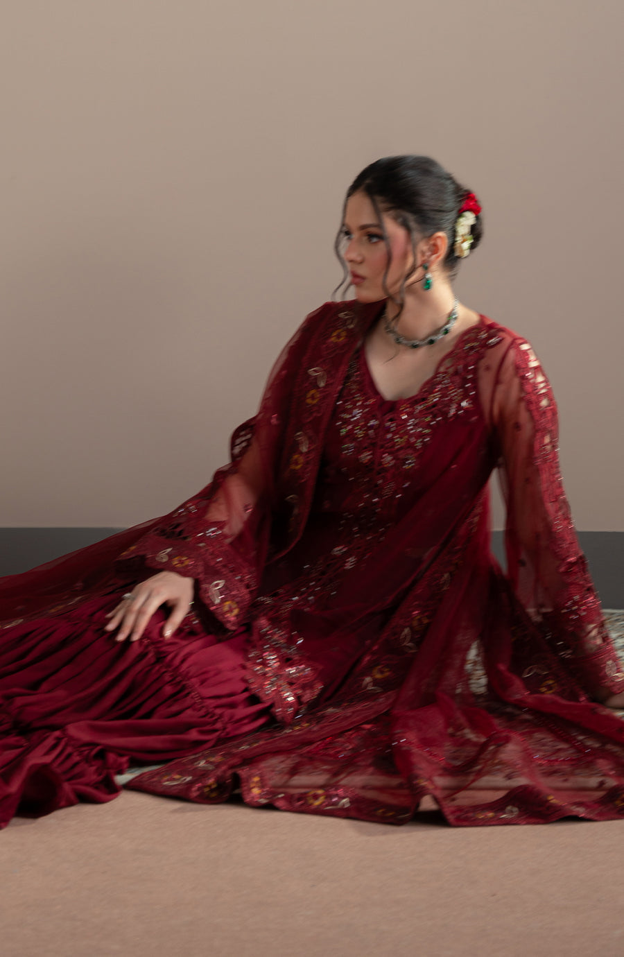 Fabiha Fatima | Elvin Pret Wear | RUBEIA - Pakistani Designer Dress - by Fabiha Fatima - Type : Ladies Clothes - 100% Original at Saira Sultan