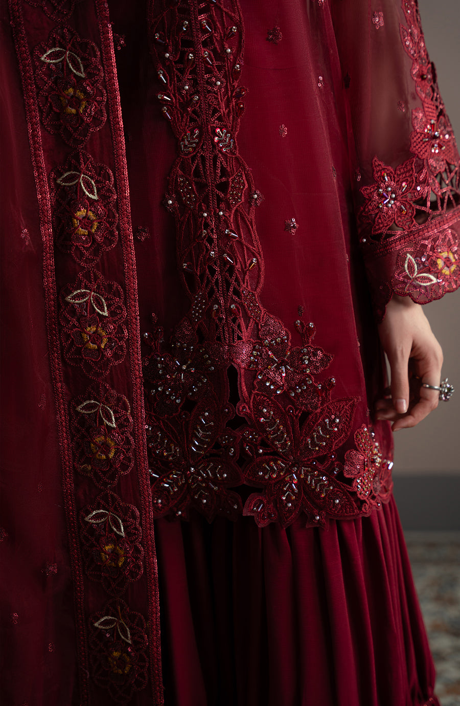 Fabiha Fatima | Elvin Pret Wear | RUBEIA - Pakistani Designer Dress - by Fabiha Fatima - Type : Ladies Clothes - 100% Original at Saira Sultan