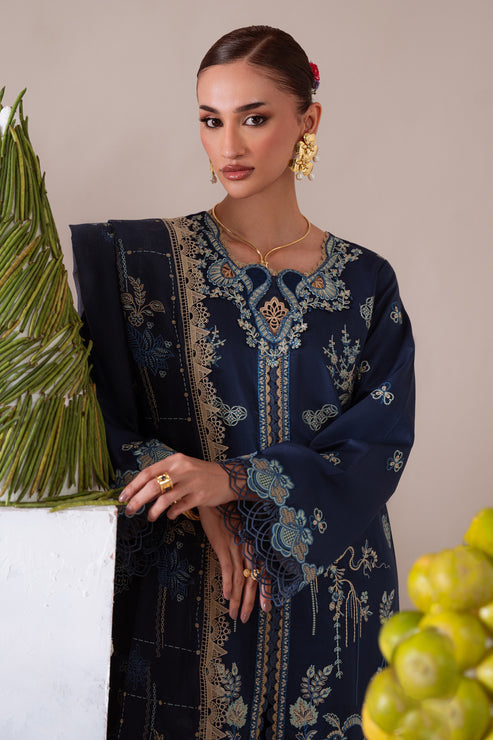 Aabyaan | Miraal Signature Embroidered Viscose 25 | RUHAB (AV-08) by Aabyaan - Designer Dress - Type : Ladies Clothes - Available at Saira Sultan - 100% Original