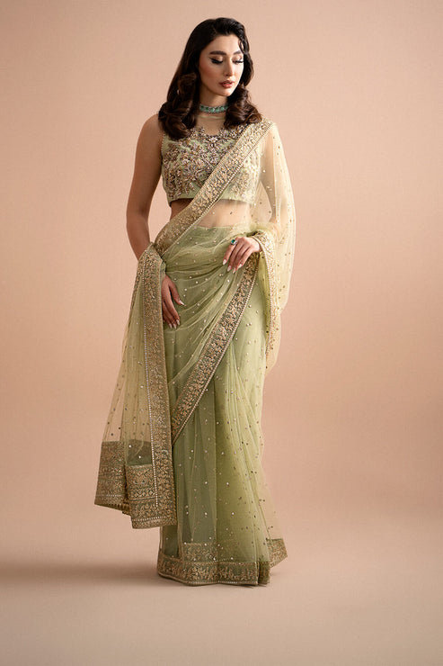 Imrozia Premium | Lumiere Luxury Sarees | 03 Eden - Pakistani Designer Dress - by Imrozia Premium | Type: Formal - 100% Original at Saira Sultan