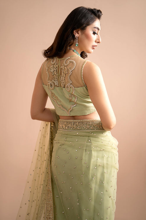 Imrozia Premium | Lumiere Luxury Sarees | 03 Eden - Pakistani Designer Dress - by Imrozia Premium | Type: Formal - 100% Original at Saira Sultan