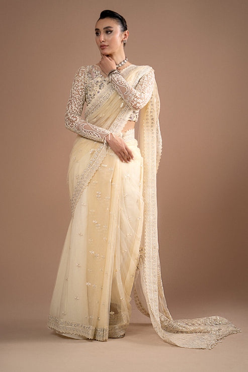 Imrozia Premium | Lumiere Luxury Sarees | 06 Amelie - Pakistani Designer Dress - by Imrozia Premium | Type: Formal - 100% Original at Saira Sultan