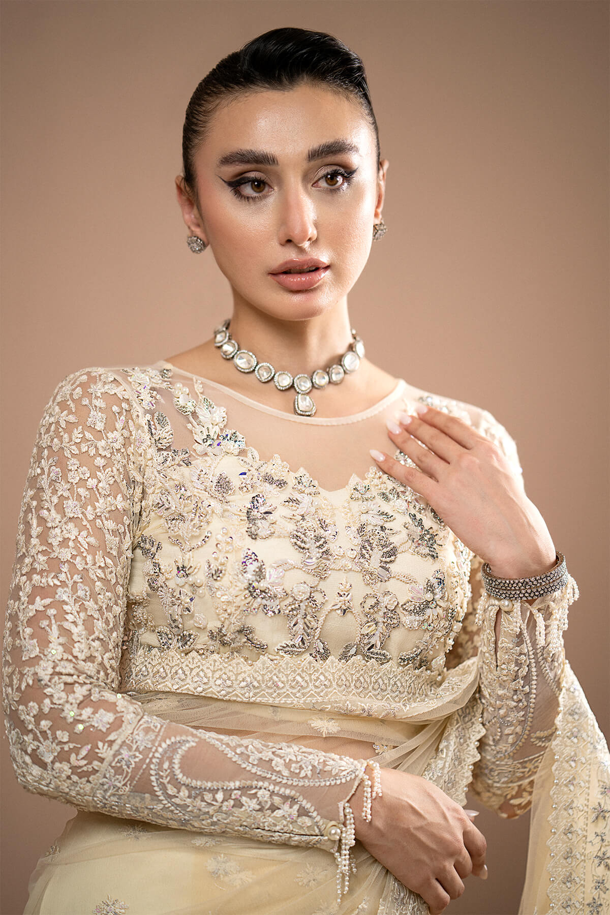 Imrozia Premium | Lumiere Luxury Sarees | 06 Amelie - Pakistani Designer Dress - by Imrozia Premium | Type: Formal - 100% Original at Saira Sultan