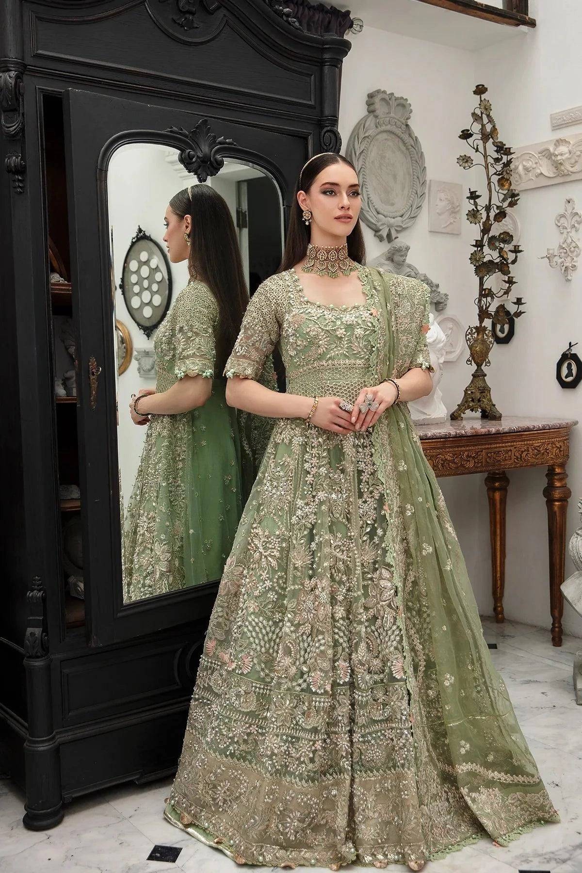 AJR Couture | Alif Luxury Wedding Formals 23 | Hazel - Pakistani Designer Dress - by AJR Couture | Type: Bridal - 100% Original at Saira Sultan