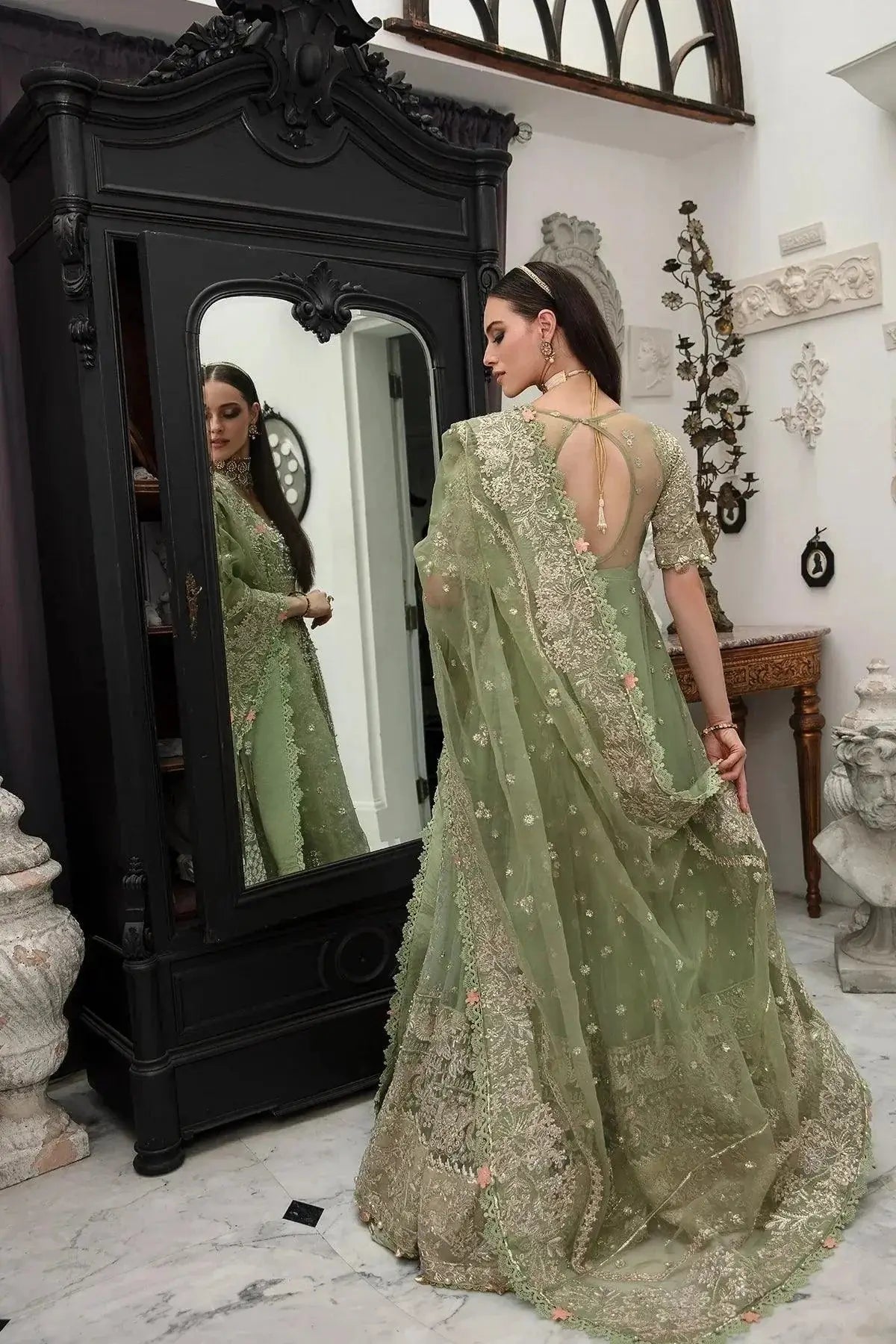 AJR Couture | Alif Luxury Wedding Formals 23 | Hazel - Pakistani Designer Dress - by AJR Couture | Type: Bridal - 100% Original at Saira Sultan