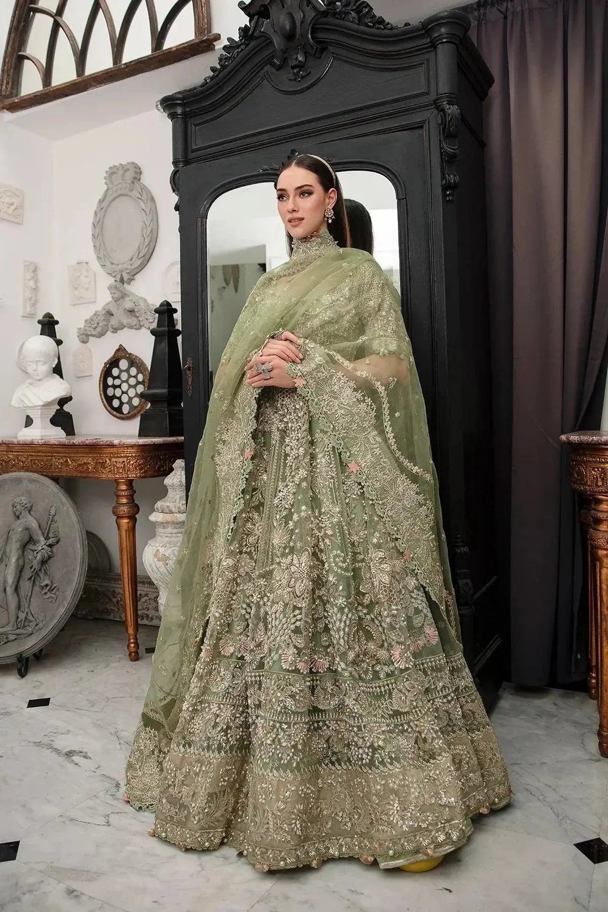 AJR Couture | Alif Luxury Wedding Formals 23 | Hazel - Pakistani Designer Dress - by AJR Couture | Type: Bridal - 100% Original at Saira Sultan