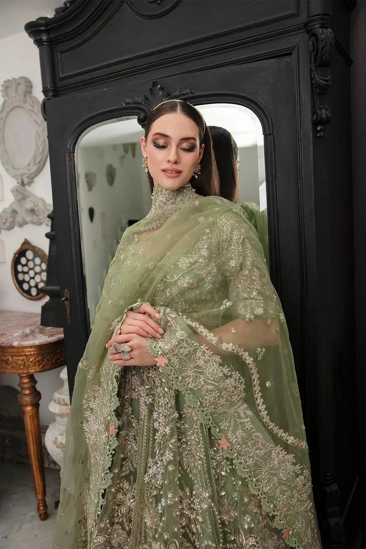 AJR Couture | Alif Luxury Wedding Formals 23 | Hazel - Pakistani Designer Dress - by AJR Couture | Type: Bridal - 100% Original at Saira Sultan