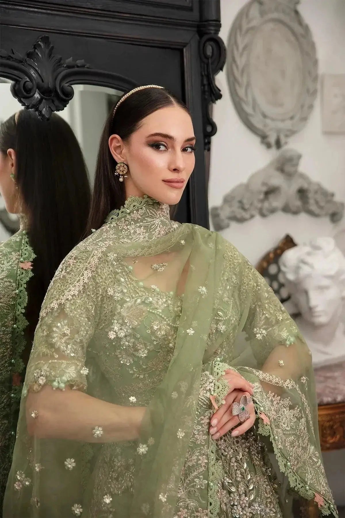 AJR Couture | Alif Luxury Wedding Formals 23 | Hazel - Pakistani Designer Dress - by AJR Couture | Type: Bridal - 100% Original at Saira Sultan