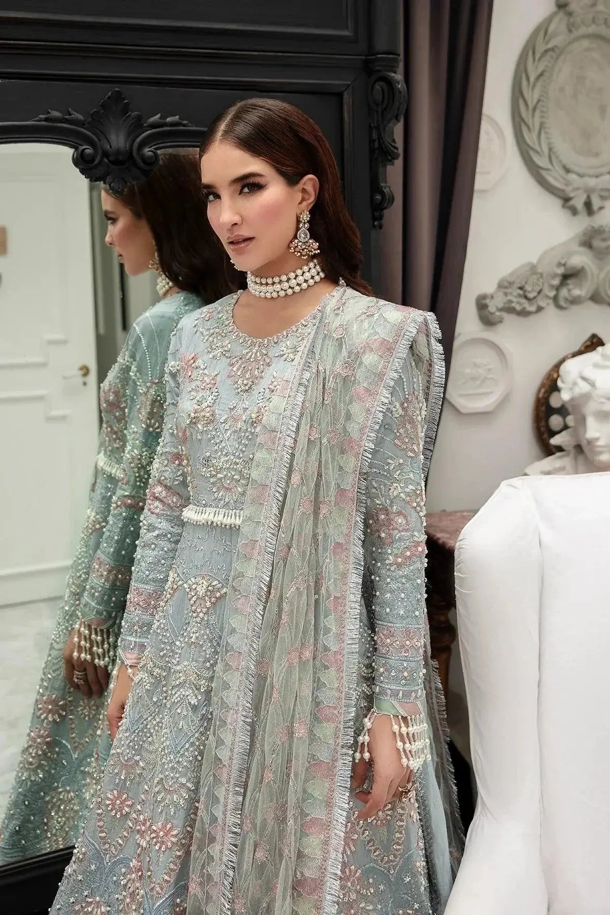 AJR Couture | Alif Luxury Wedding Formals 23 | Veronica - Pakistani Designer Dress - by AJR Couture | Type: Bridal - 100% Original at Saira Sultan