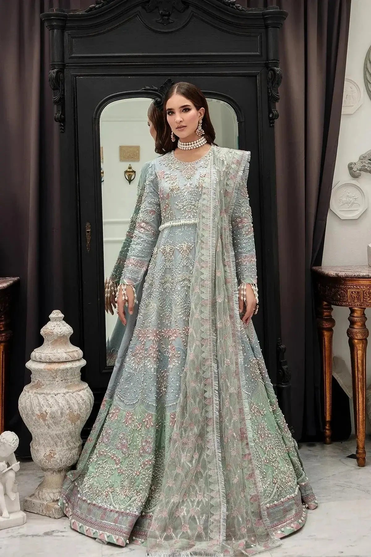 AJR Couture | Alif Luxury Wedding Formals 23 | Veronica - Pakistani Designer Dress - by AJR Couture | Type: Bridal - 100% Original at Saira Sultan