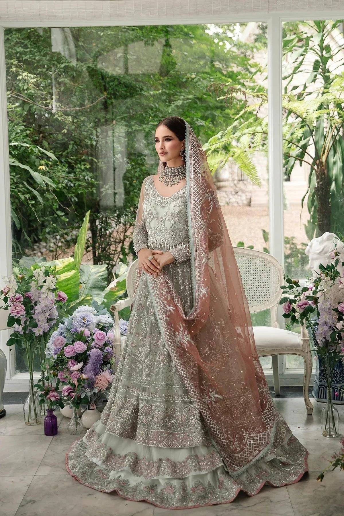 AJR Couture | Alif Luxury Wedding Formals 23 | Wisteria - Pakistani Designer Dress - by AJR Couture | Type: Bridal - 100% Original at Saira Sultan