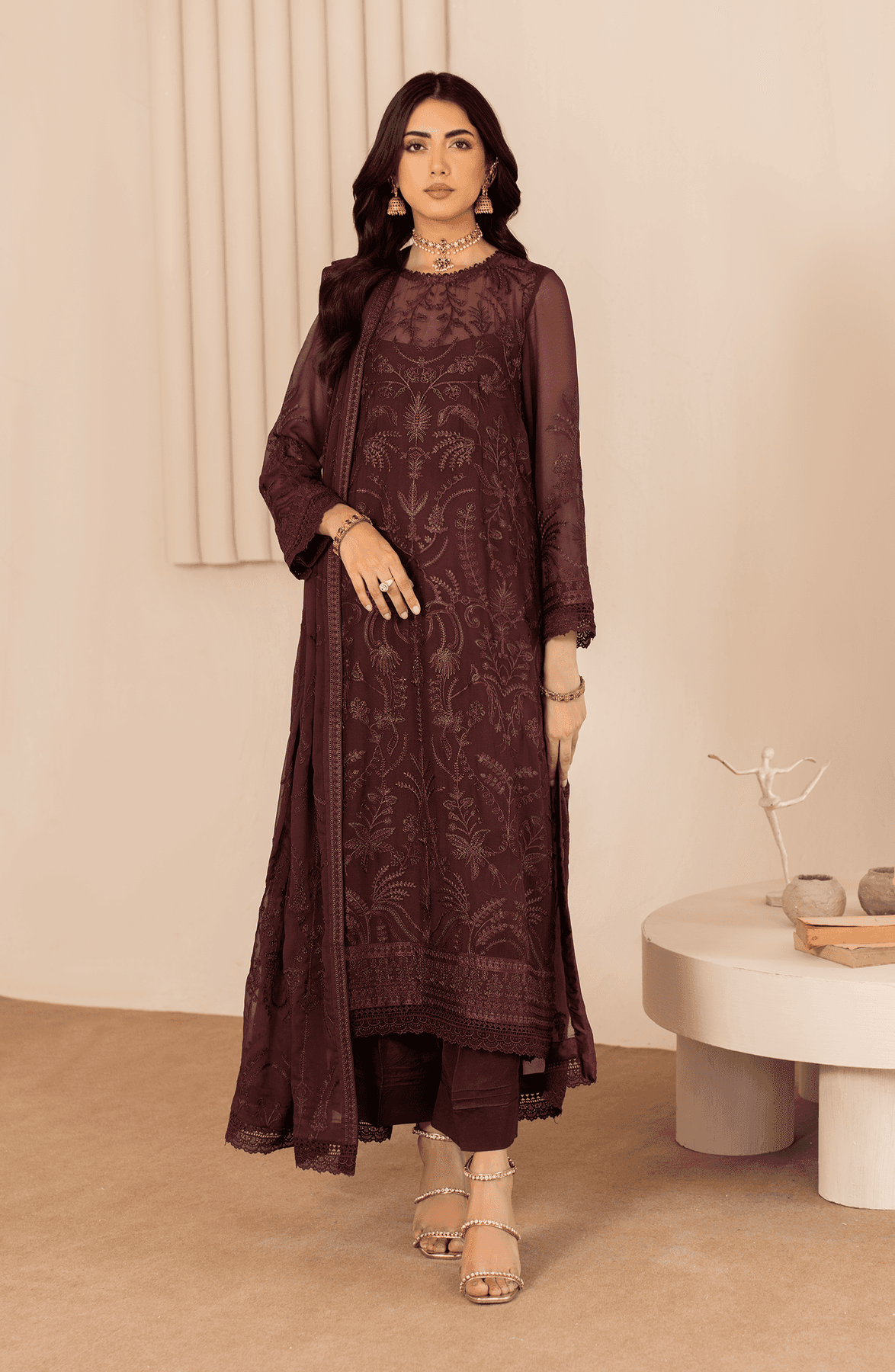 Zarif | Chiffon Edit | ZL 03 HALA - Pakistani Designer Dress - by Zarif | Type: Formal - 100% Original at Saira Sultan
