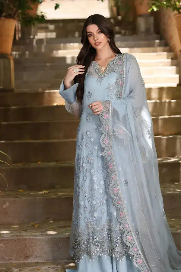 Noor by Saadia Asad | Chiffon Formals 23 | D1-Laira - Pakistani Designer Dress - by Noor by Saadia Asad | Type: Formal - 100% Original at Saira Sultan