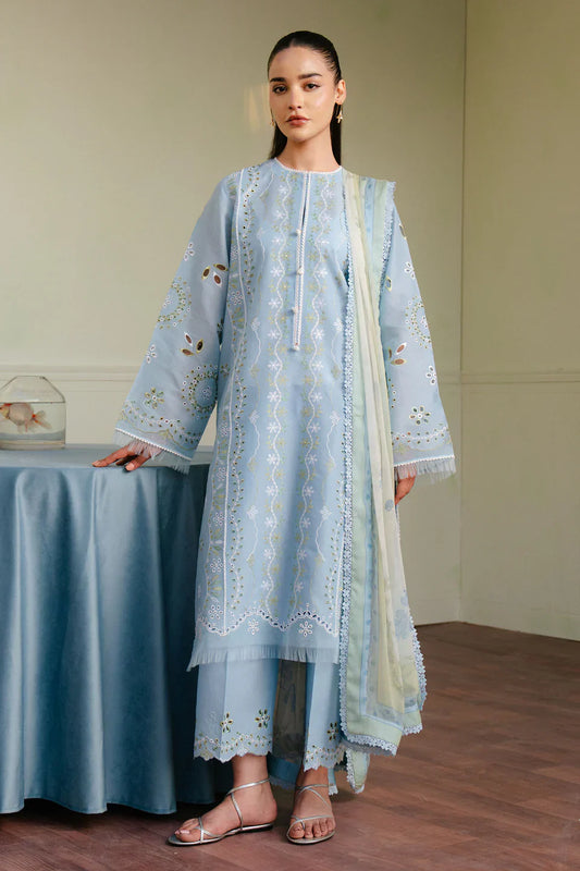 Zara Shahjahan | Coco Lawn 25 | SILAS-5A XS Dusty Blue Lawn