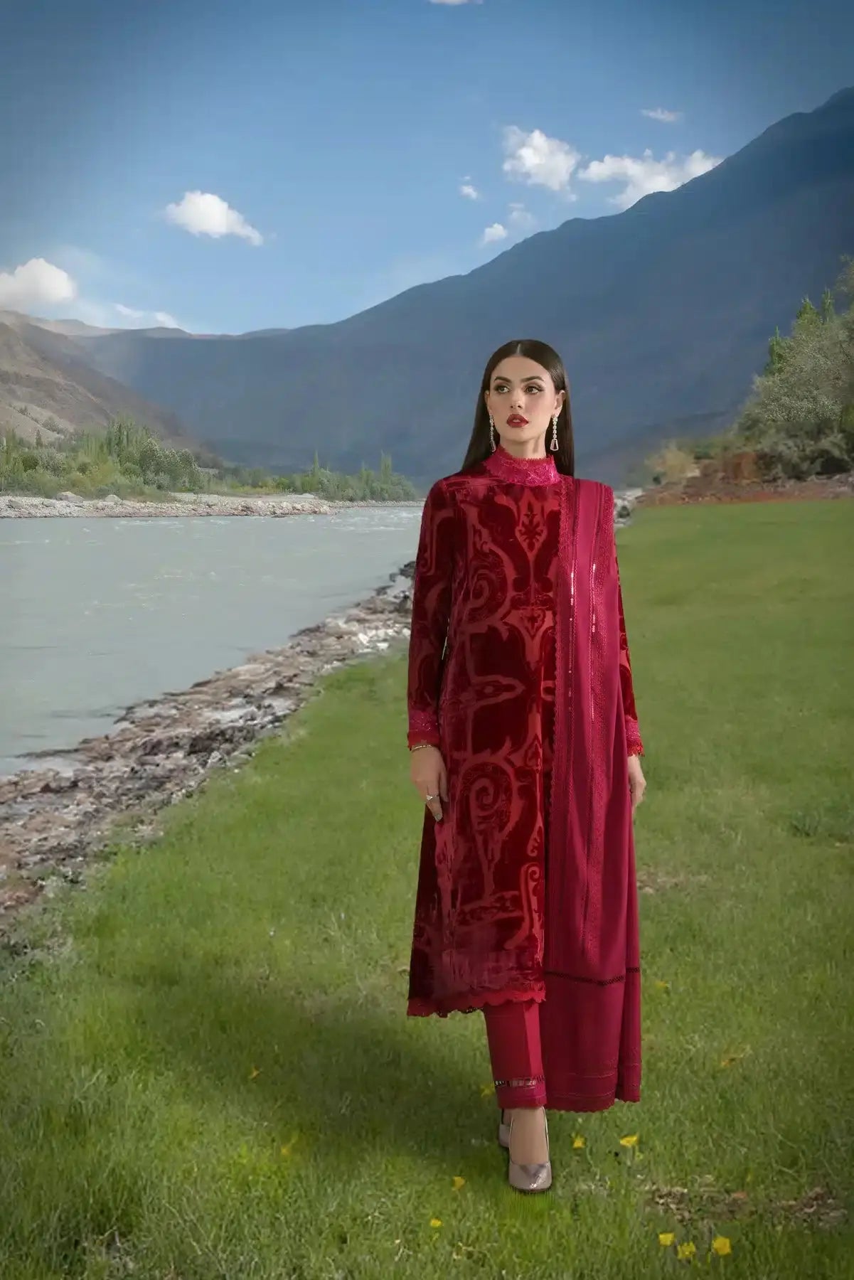 Sable Vogue | Winter 23 | 04 - Pakistani Designer Dress - by Sable Vogue | Type: Luxury - 100% Original at Saira Sultan