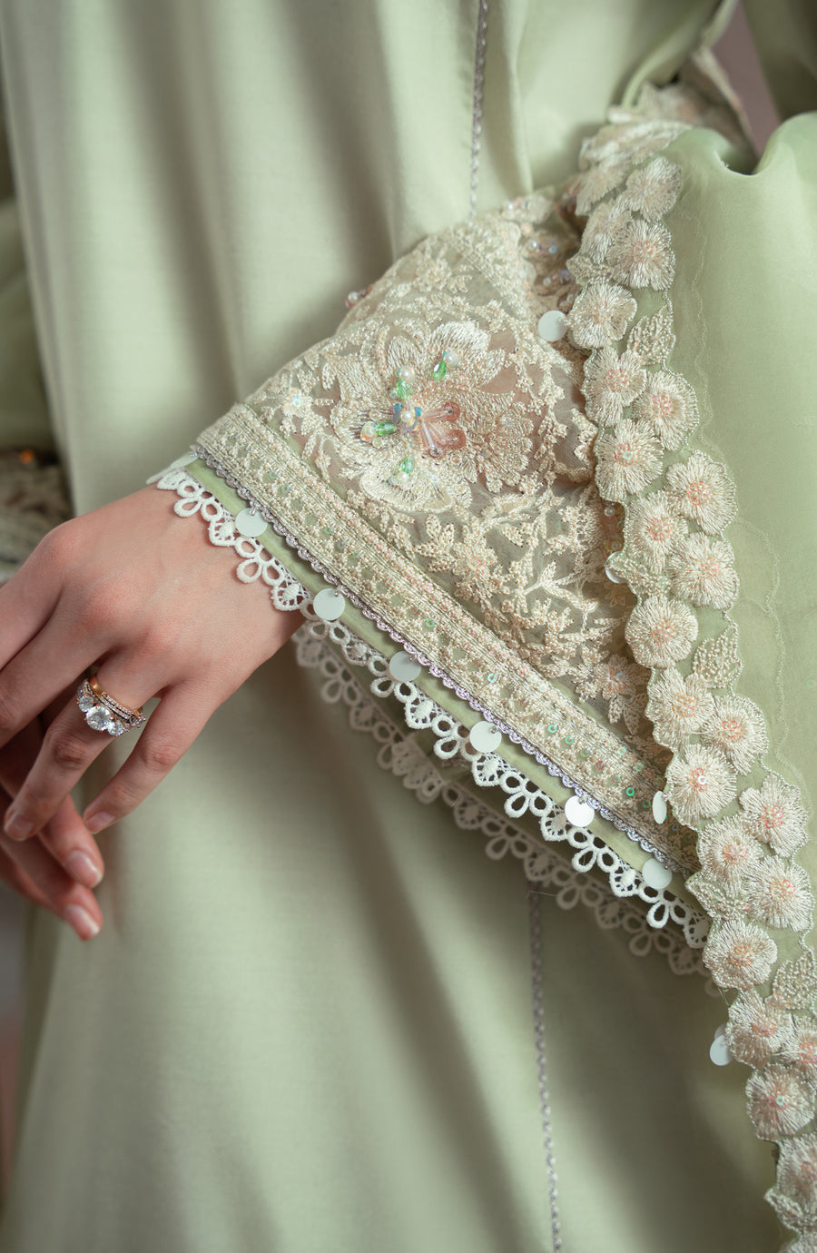 Fabiha Fatima | Elvin Pret Wear | SAGE - Pakistani Designer Dress - by Fabiha Fatima - Type : Ladies Clothes - 100% Original at Saira Sultan