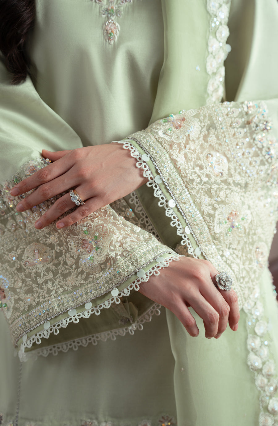 Fabiha Fatima | Elvin Pret Wear | SAGE - Pakistani Designer Dress - by Fabiha Fatima - Type : Ladies Clothes - 100% Original at Saira Sultan