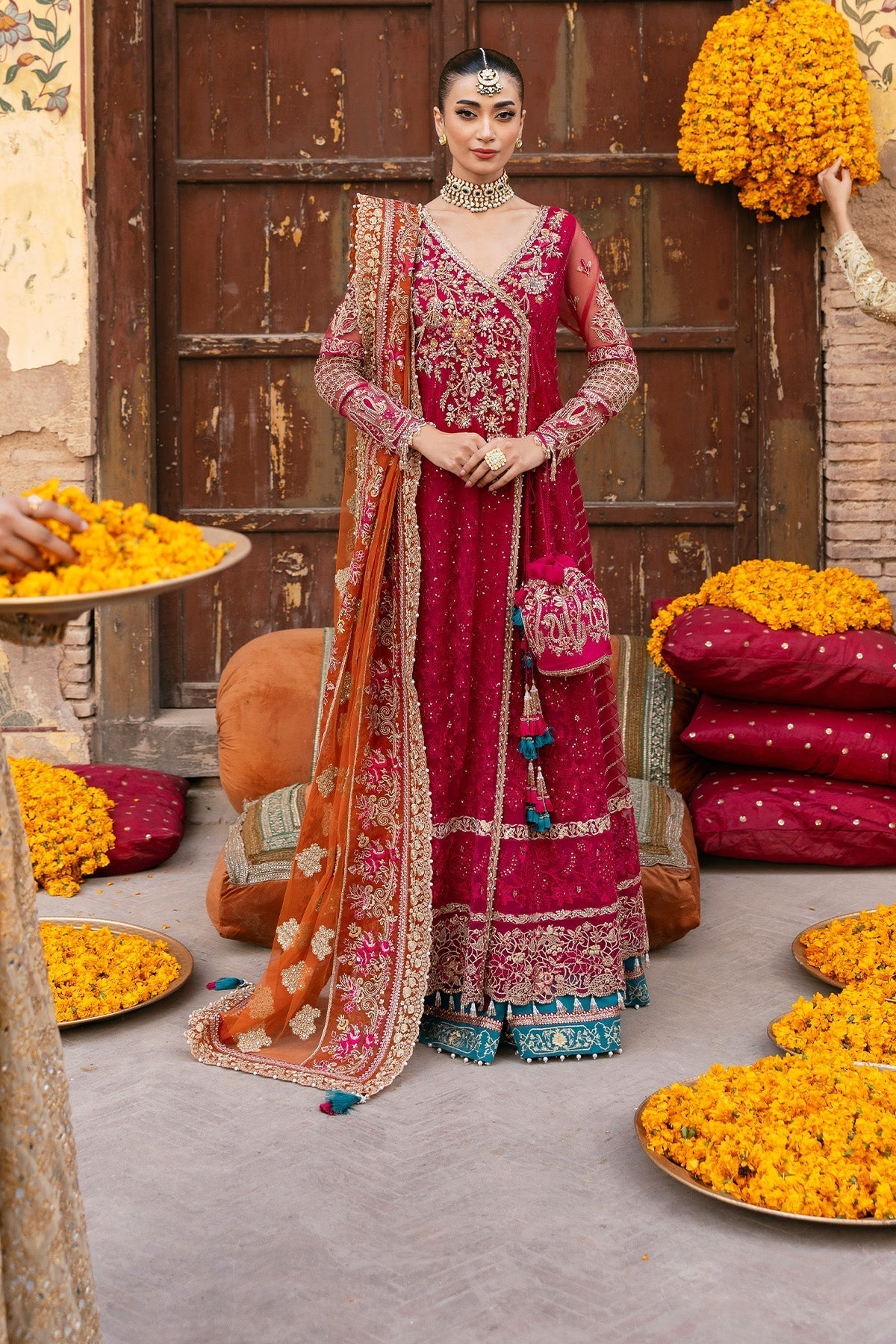 Imrozia Premium | Jashan Bridal Collection | SB-36 Janaan XS Magenta Net