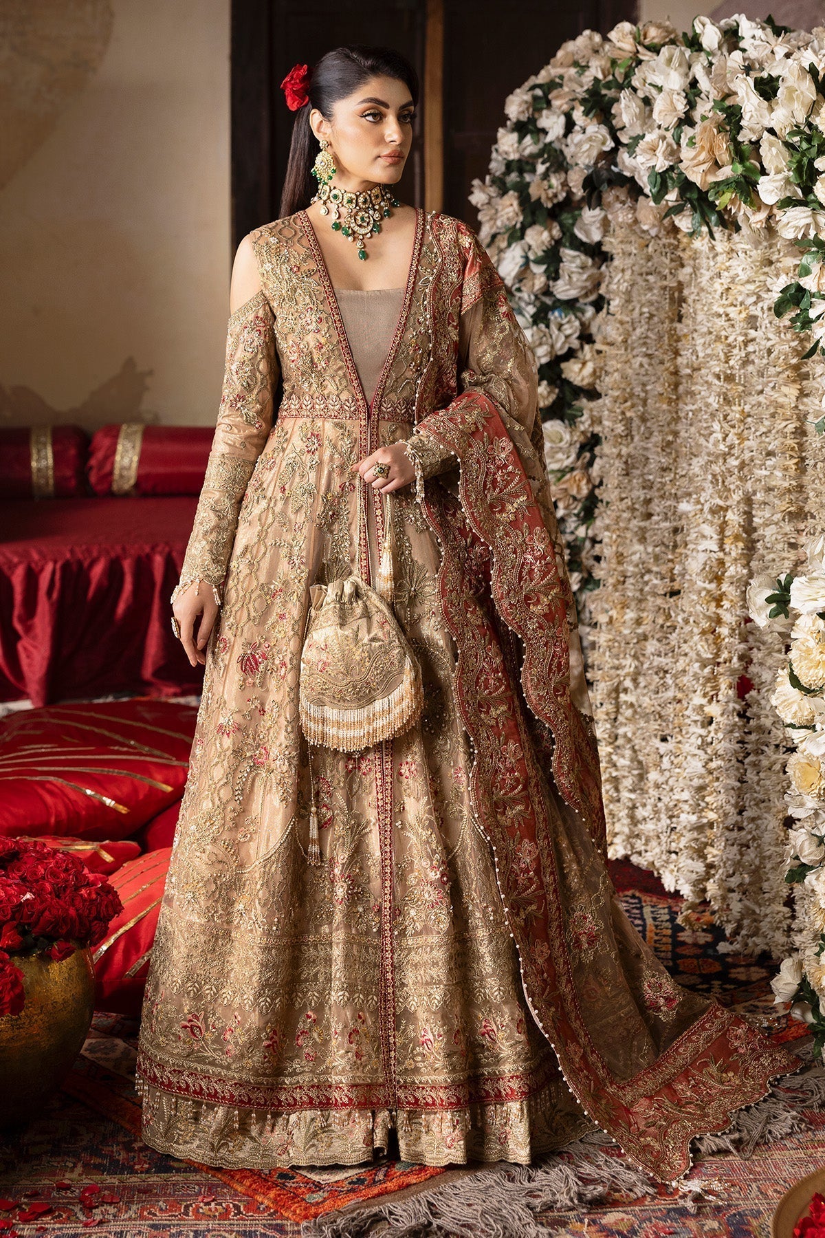Imrozia Premium | Jashan Bridal Collection | SB-37 Zarnigar XS Ivory Net
