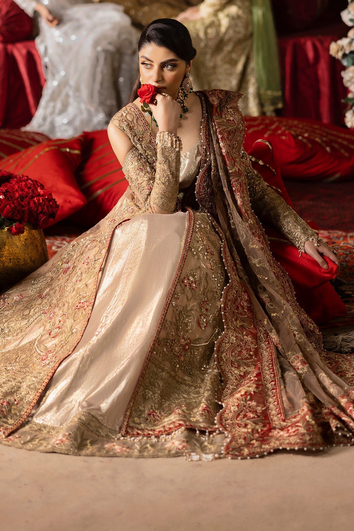 Imrozia Premium | Jashan Bridal Collection | SB-37 Zarnigar XL Ivory Net