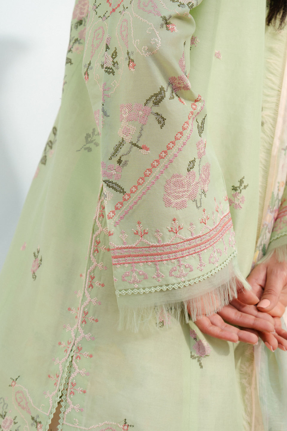 Zara Shahjahan | Coco Lawn 25 | SERENE-2A M Mint Lawn