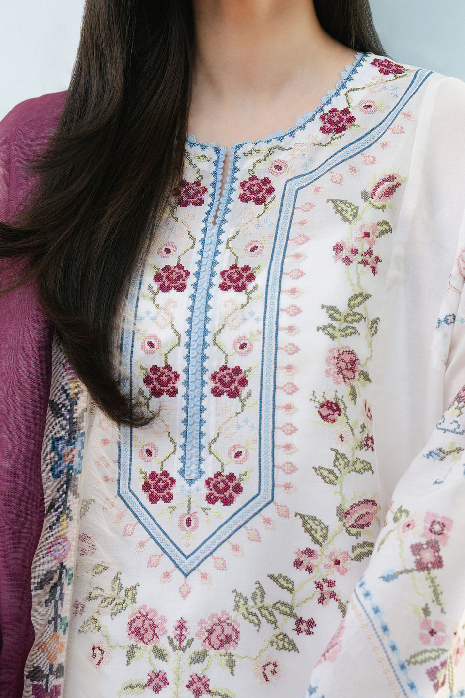 Zara Shahjahan | Coco Lawn 25 | SERENE-2B M Lawn White