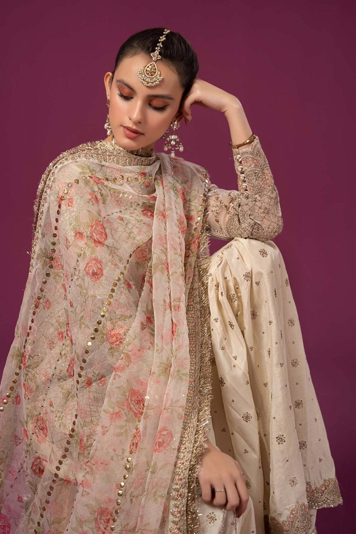 Maria B | Formal Wears | SF-EF24-01 - Pakistani Designer Dress - by Maria B | Type: Formal - 100% Original at Saira Sultan