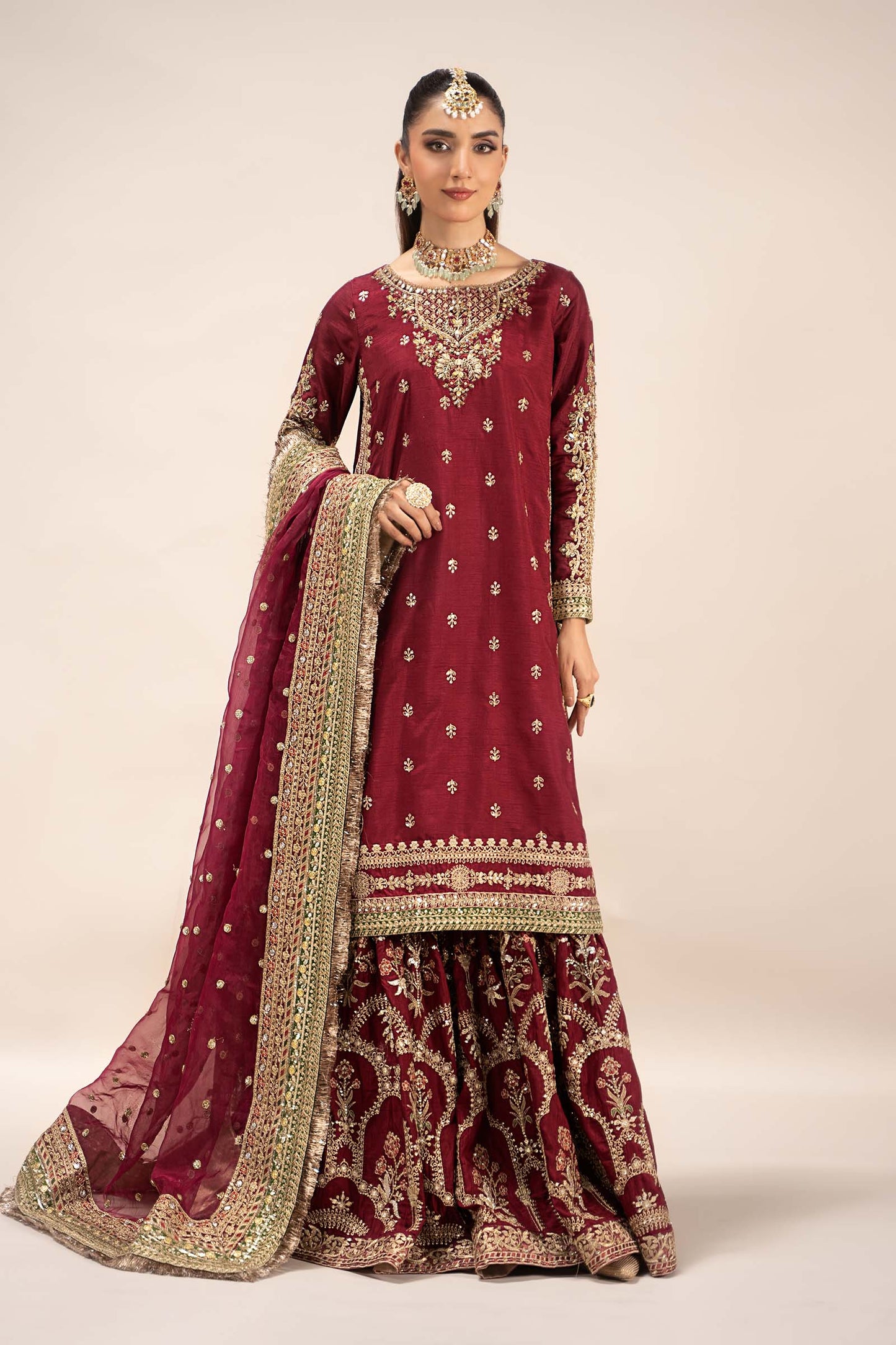 Maira B | Ready to Wear | SF-EF25-01 L Maroon