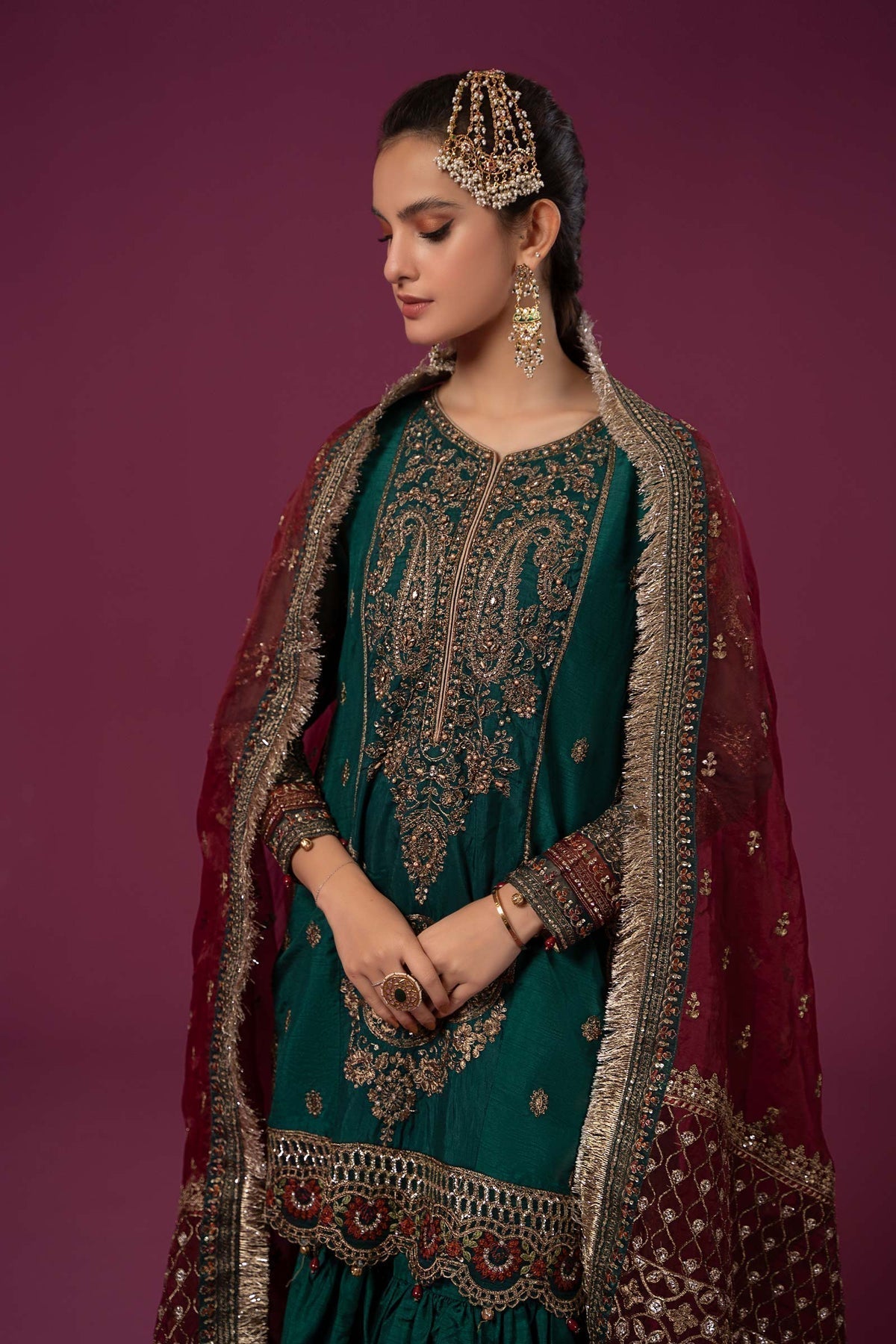 Maria B | Formal Wears | SF-EF24-15 - Pakistani Designer Dress - by Maria B | Type: Formal - 100% Original at Saira Sultan