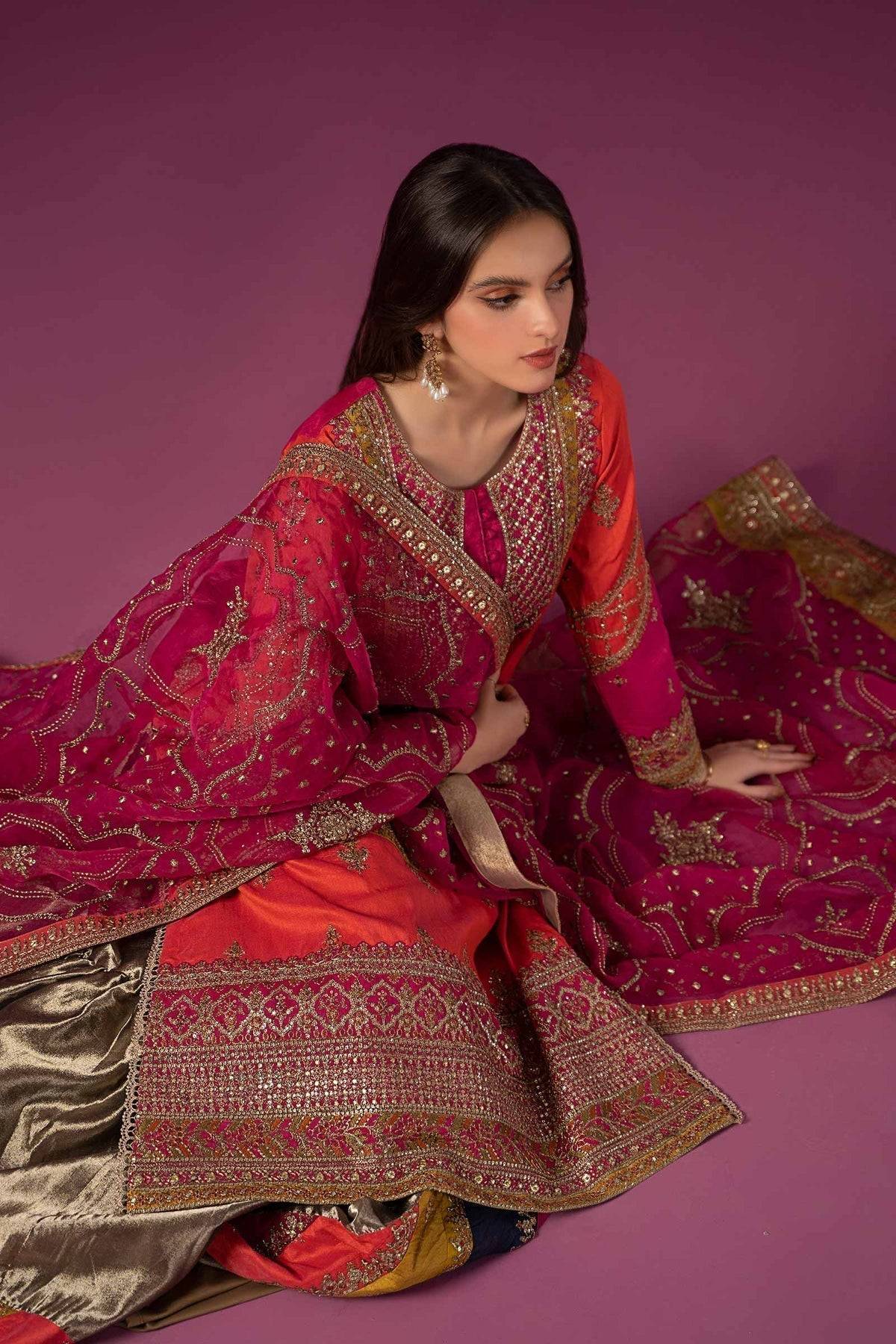 Maria B | Formal Wears | SF-EF24-27 - Pakistani Designer Dress - by Maria B | Type: Formal - 100% Original at Saira Sultan