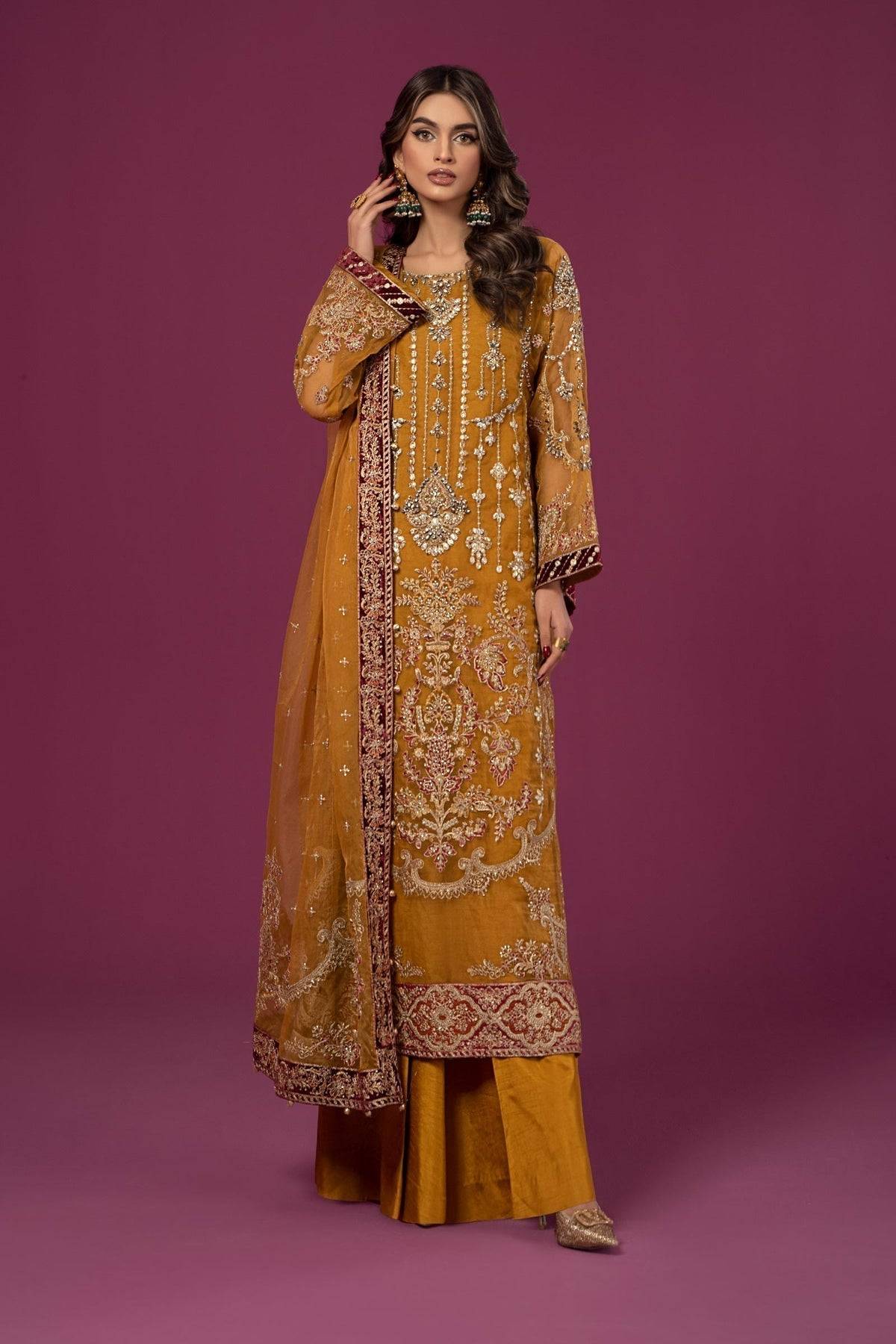 Maria B | Formal Wears | SF-EF24-45 - Pakistani Designer Dress - by Maria B | Type: Formal - 100% Original at Saira Sultan