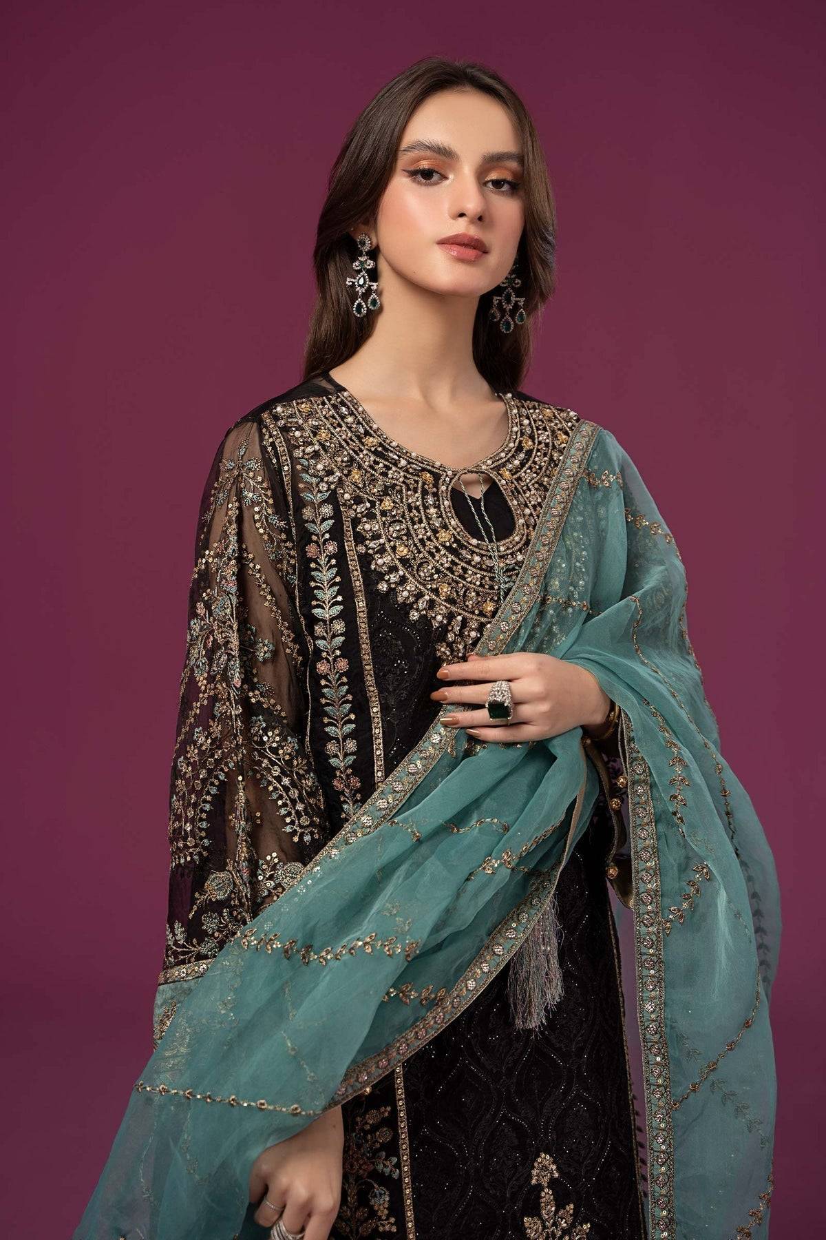 Maria B | Formal Wears | SF-EF24-46 - Pakistani Designer Dress - by Maria B | Type: Formal - 100% Original at Saira Sultan