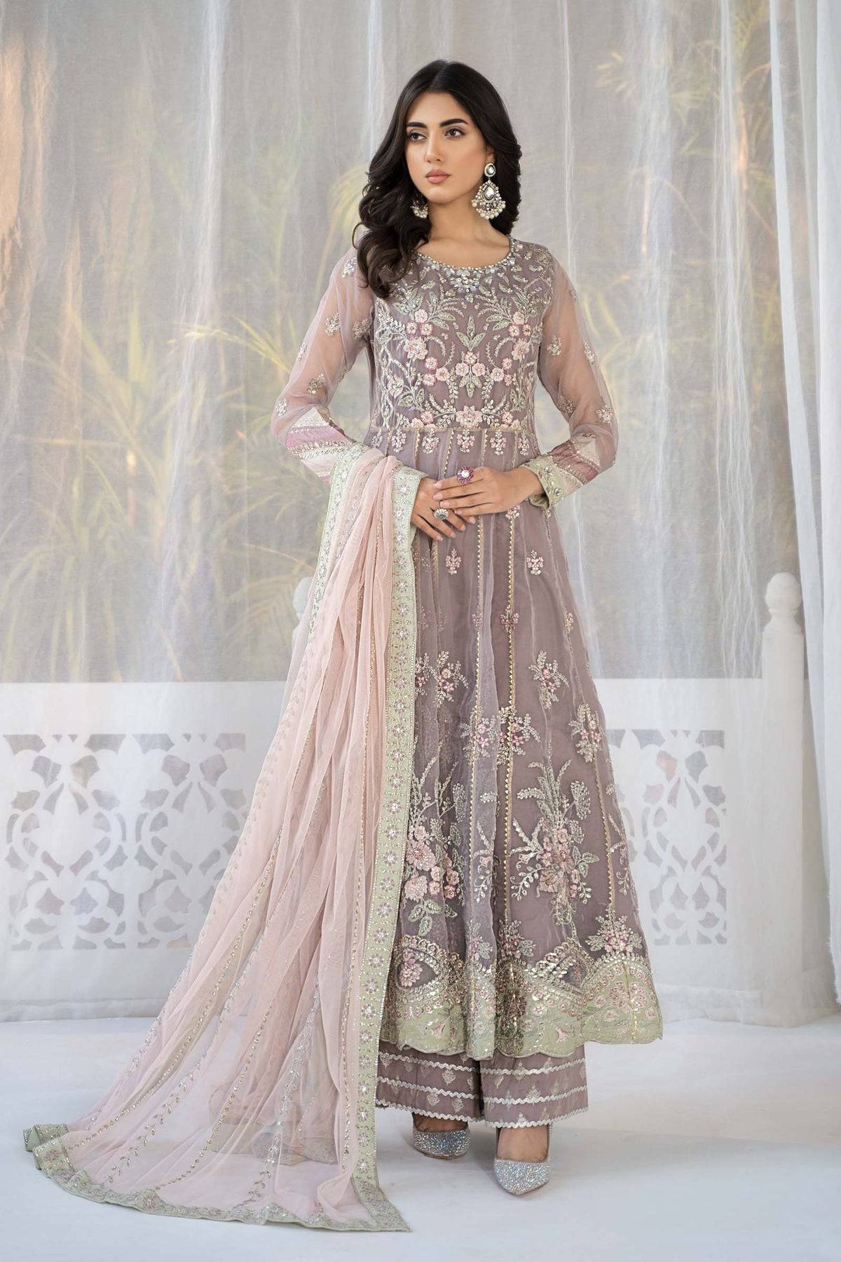 Maria B | Formal Wears | SF-EF24-61 - Pakistani Designer Dress - by Maria B | Type: Formal - 100% Original at Saira Sultan