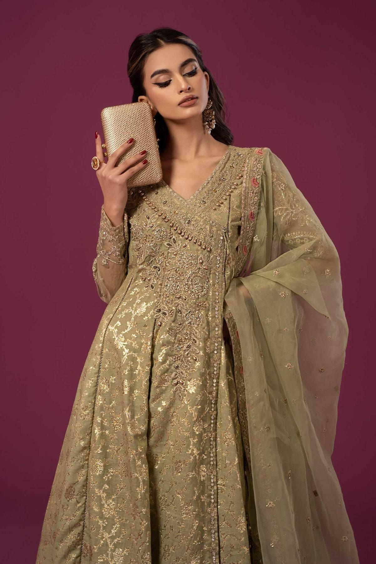 Maria B | Formal Wears | SF-EF24-70 - Pakistani Designer Dress - by Maria B | Type: Formal - 100% Original at Saira Sultan
