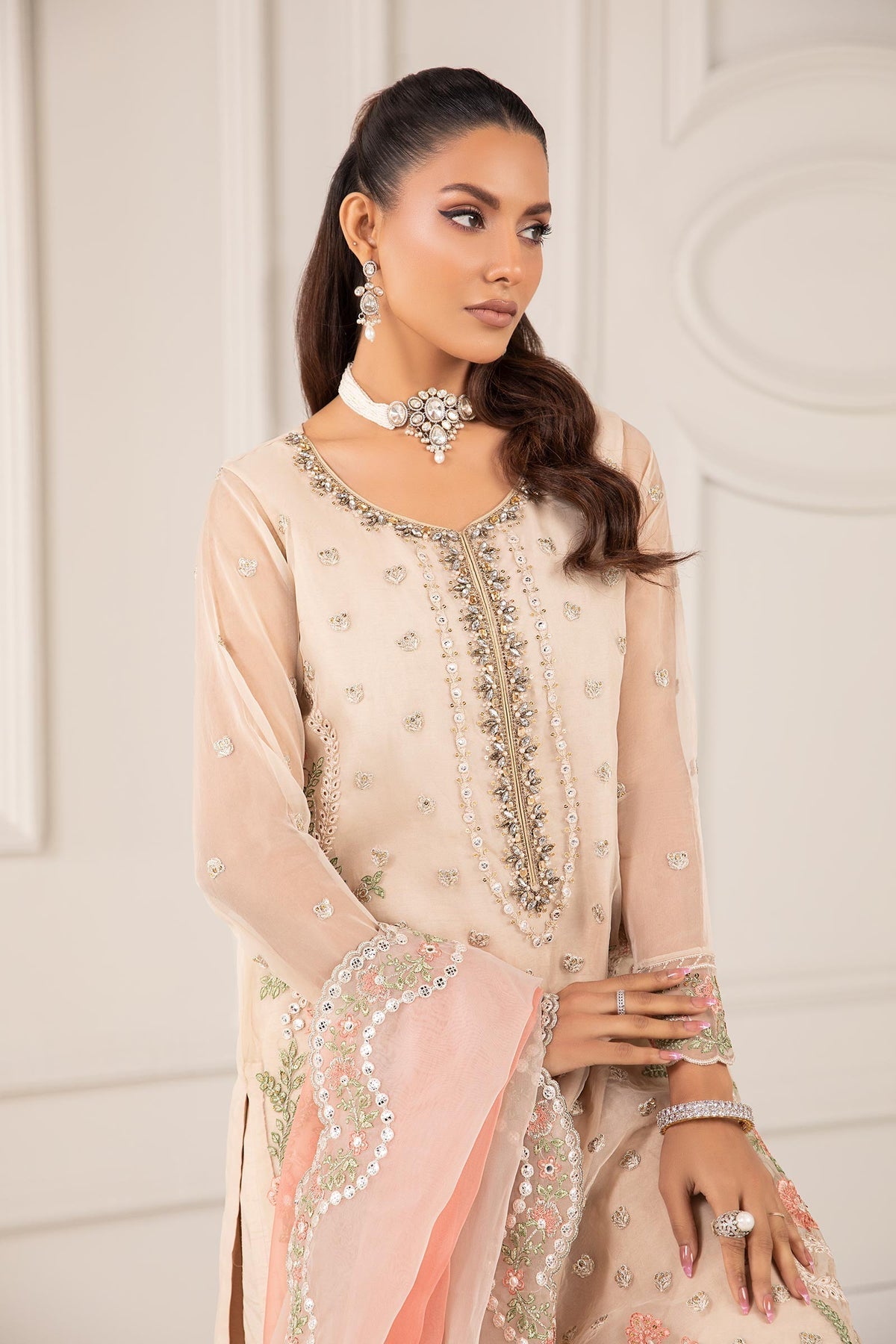Maria B | Formal Wears | SF-EF24-76 - Pakistani Designer Dress - by Maria B | Type: Formal - 100% Original at Saira Sultan