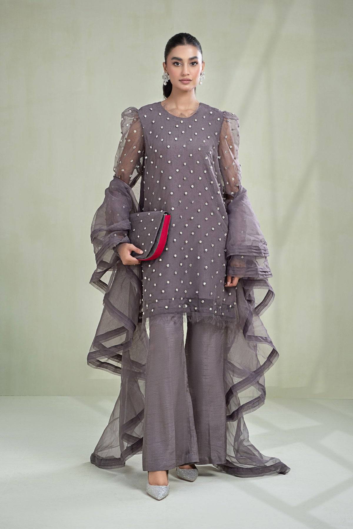 Maria B | Formal Wears | SF-PFW23-06 - Pakistani Designer Dress - by Maria B | Type: Formal - 100% Original at Saira Sultan