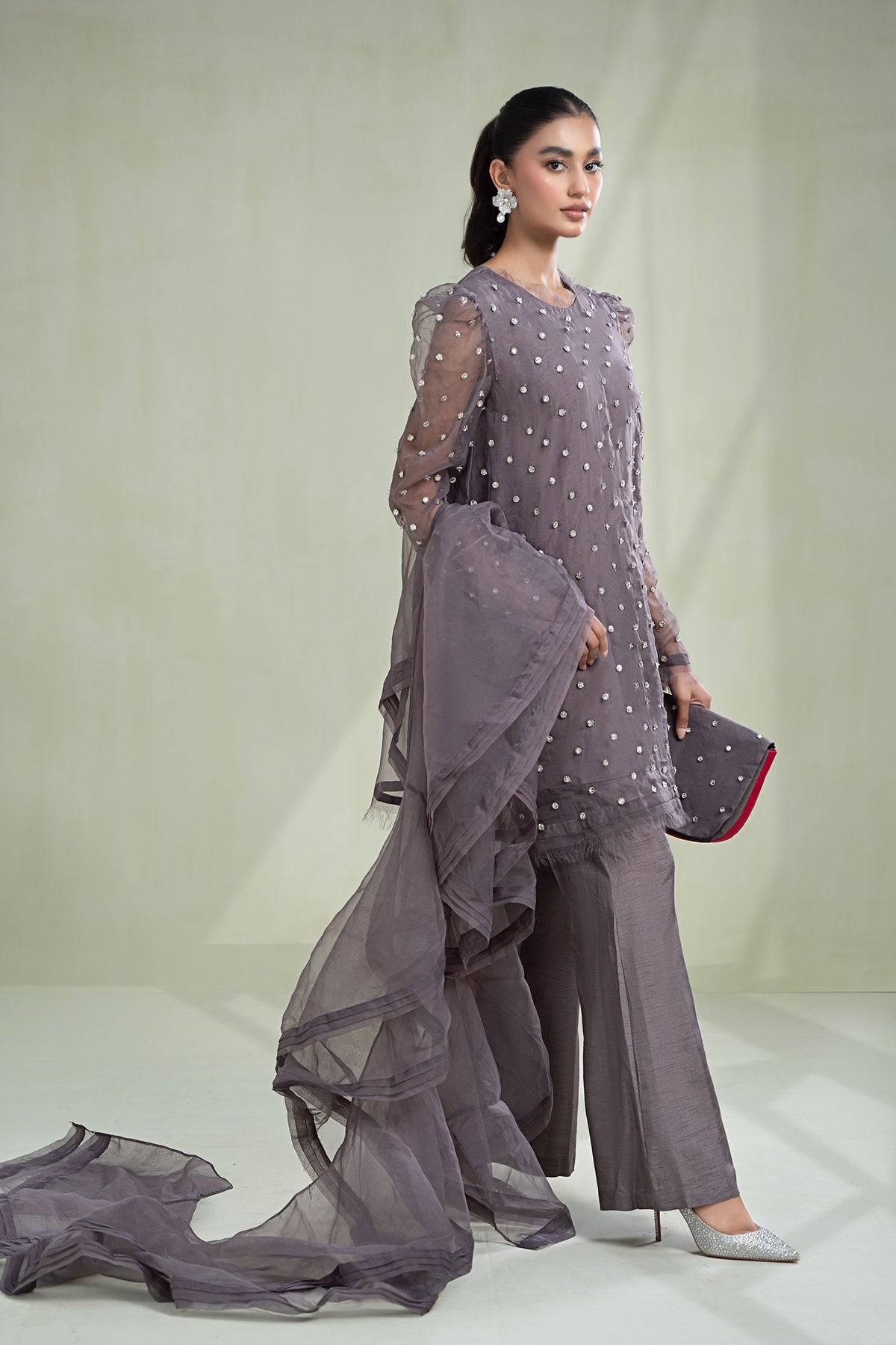 Maria B | Formal Wears | SF-PFW23-06 - Pakistani Designer Dress - by Maria B | Type: Formal - 100% Original at Saira Sultan